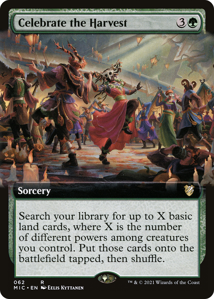 Célébrez la récolte (illustration étendue) [Innistrad : Midnight Hunt Commander] 