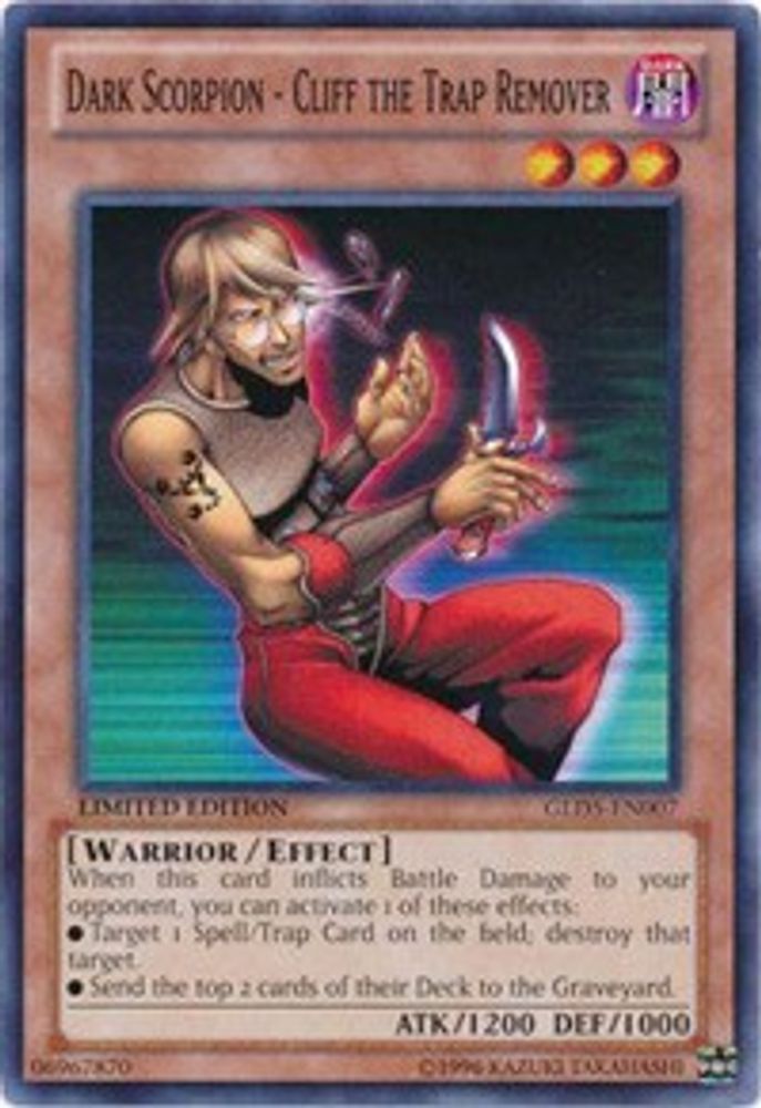 Dark Scorpion - Cliff the Trap Remover (GLD5-EN007) - Common