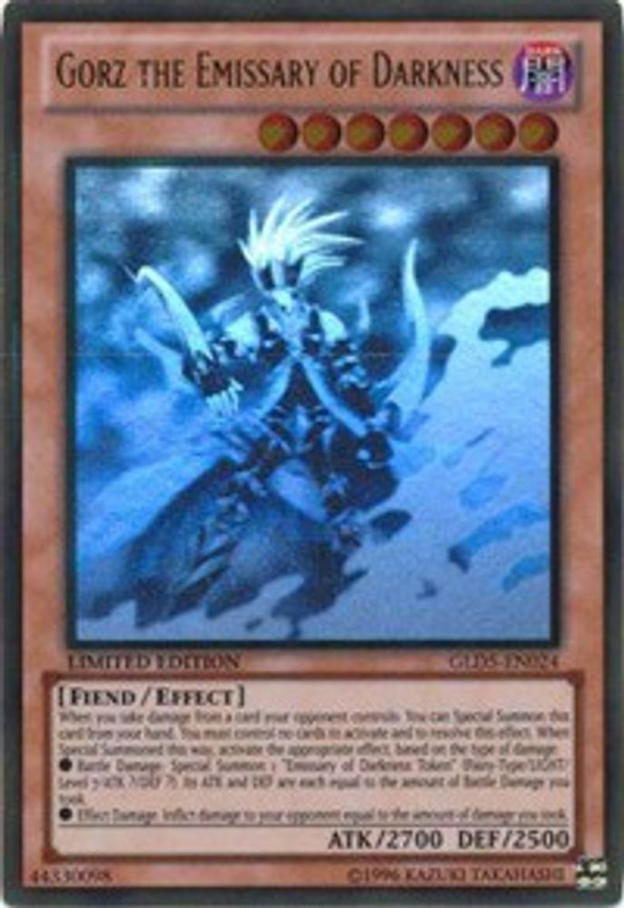 Gorz the Emissary of Darkness (GLD5-EN024) - Ghost/Gold Rare