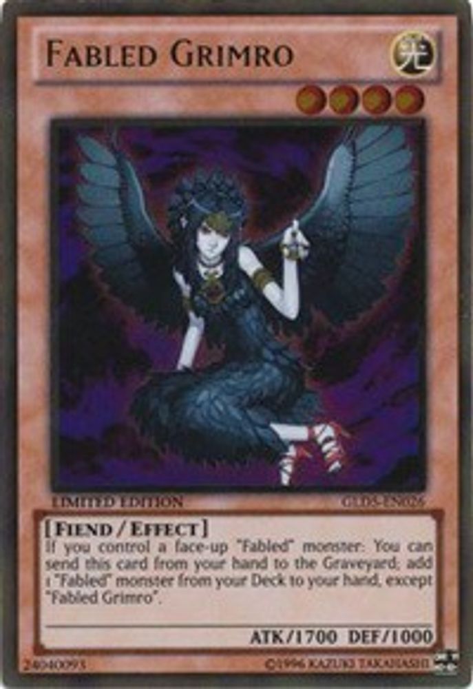 Fable Grimro [GLD5-EN026] Or Rare 