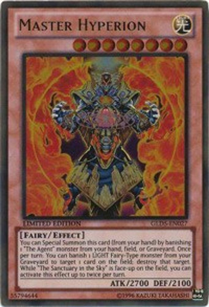 Master Hyperion (GLD5-EN027) - Gold Rare