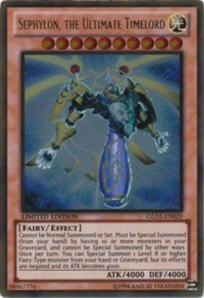 Sephylon, the Ultimate Timelord (GLD5-EN029) - Gold Rare