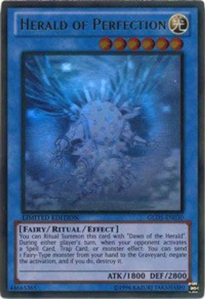 Herald of Perfection (GLD5-EN030) - Ghost/Gold Rare