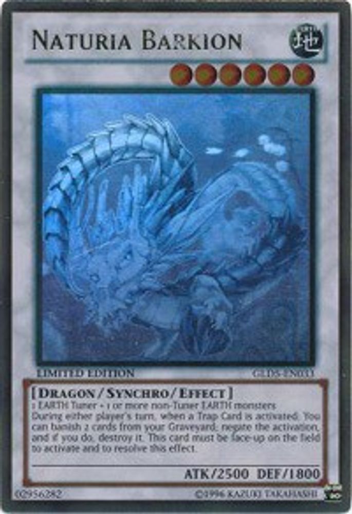 Naturia Barkion (GLD5-EN033) - Ghost/Gold Rare