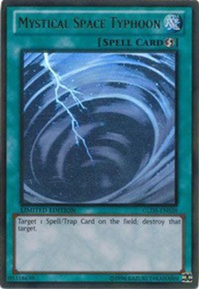 Mystical Space Typhoon (GLD5-EN038) - Ghost/Gold Rare
