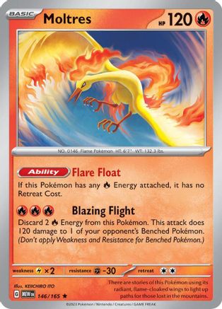 Moltres 146/165  - Rare