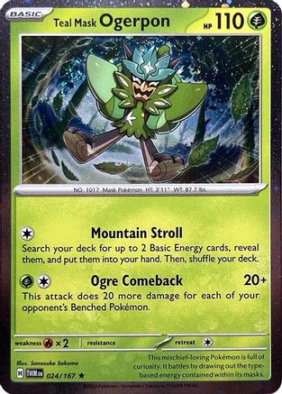 Teal Mask Ogerpon (Cosmos Holo) 024  - Holofoil - Promo