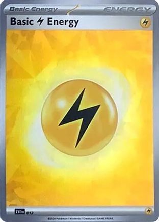 Basic Lightning Energy (Cracked Ice Holo) 012  - Holofoil - Common