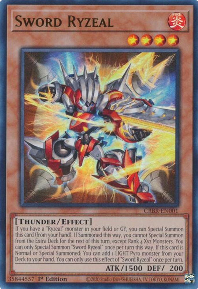 Sword Ryzeal (CRBR-EN001) - Ultra Rare