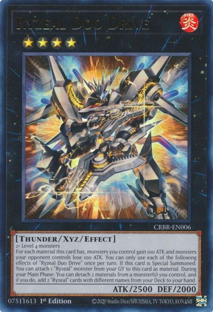 Ryzeal Duo Drive (CRBR-EN006) - Ultra Rare