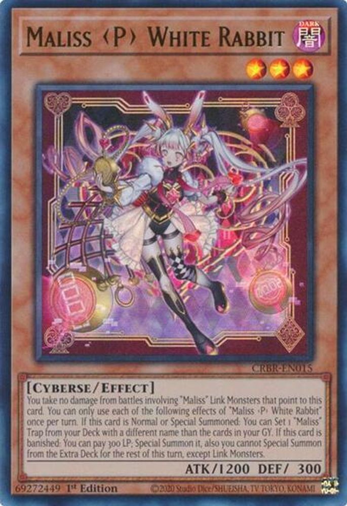 Maliss P White Rabbit (CRBR-EN015) - Ultra Rare