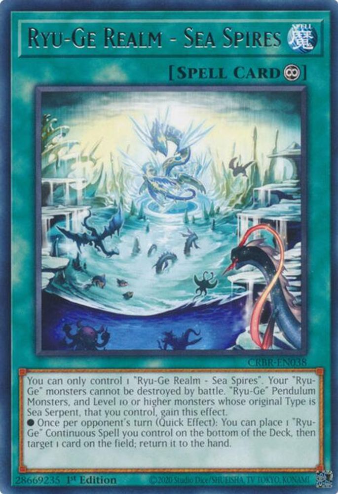 Ryu-Ge Realm - Sea Spires (CRBR-EN038) - Rare