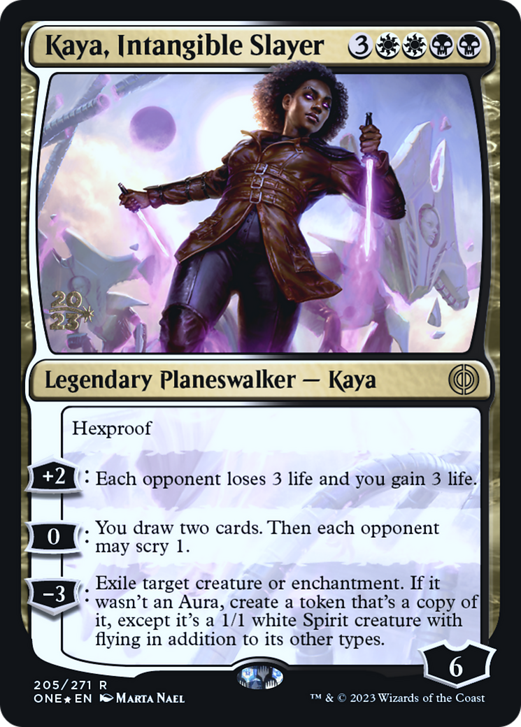 Kaya, Intangible Slayer [Phyrexia : All Will Be One Promos Avant-première] 