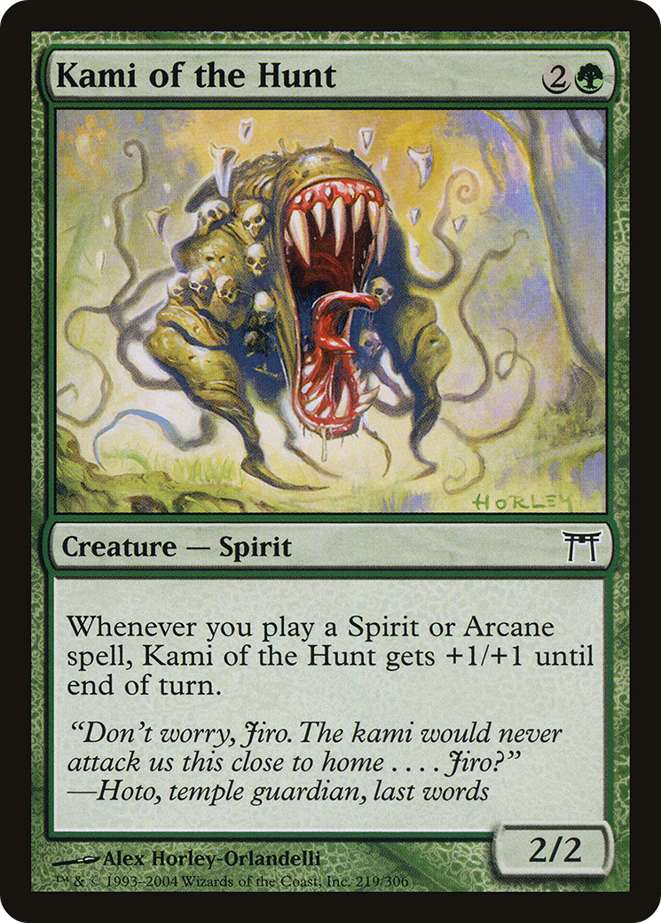 Kami of the Hunt (CHK-219) - Champions of Kamigawa