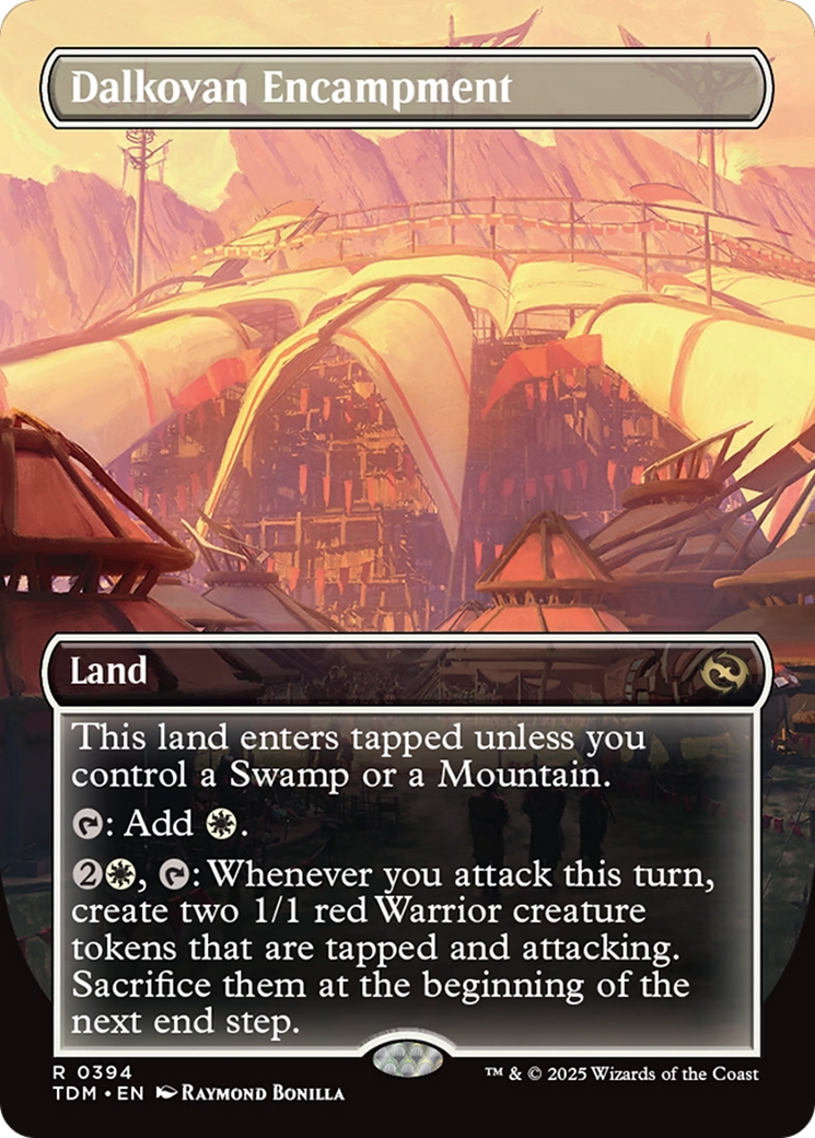 Dalkovan Encampment (Borderless) (TDM-394) - Tarkir: Dragonstorm (Borderless)