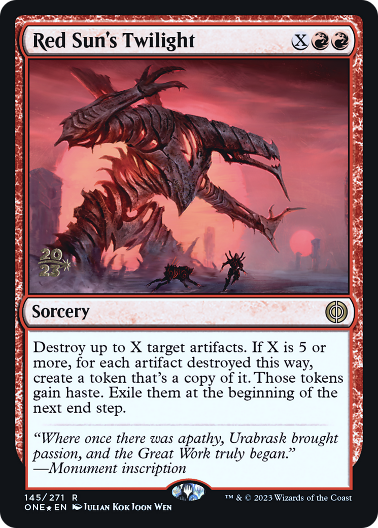 Red Sun's Twilight [Phyrexia : All Will Be One Avant-première Promos] 