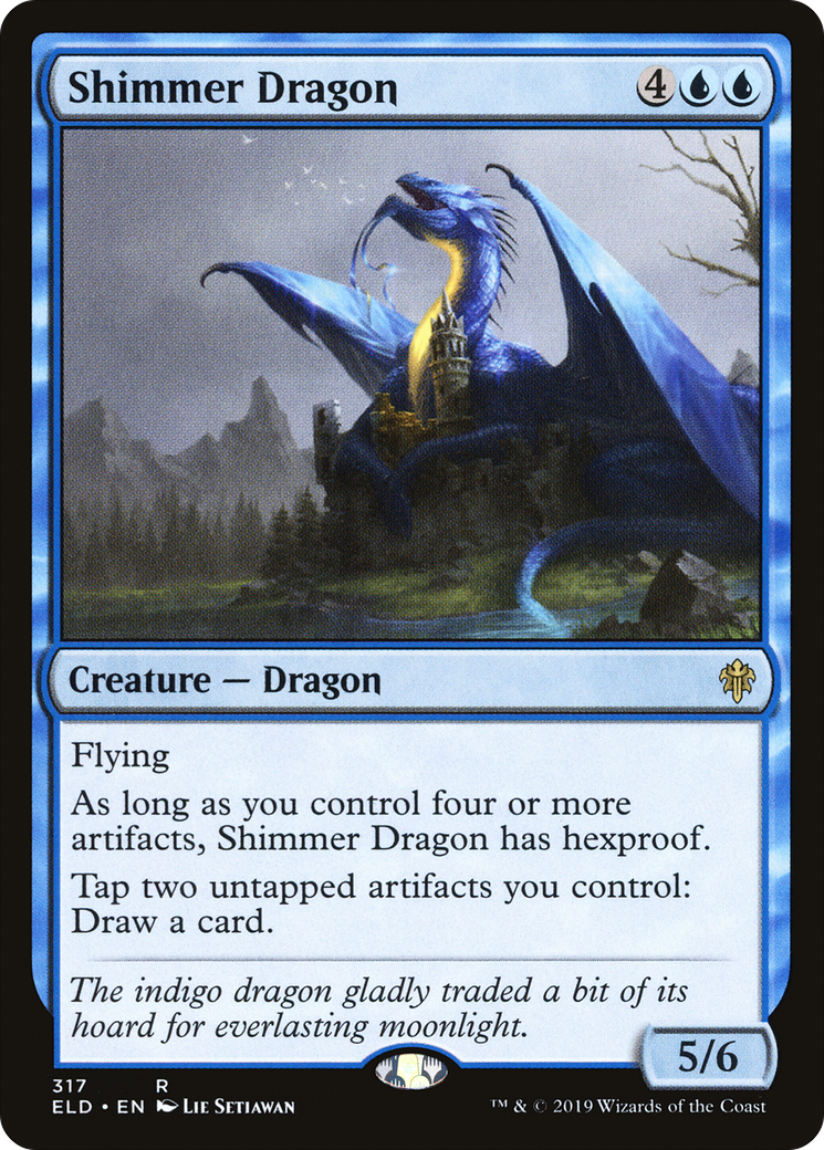 Dragon chatoyant [Trône d'Eldraine] 
