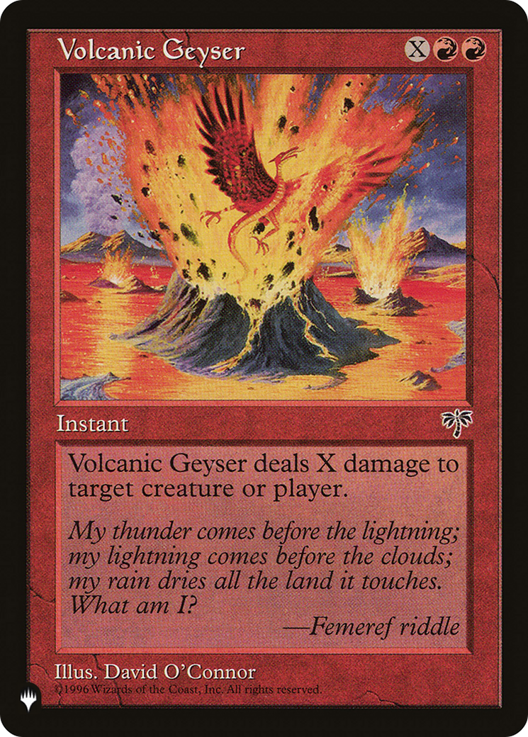 Volcanic Geyser (LIST-MIR-202) - The List