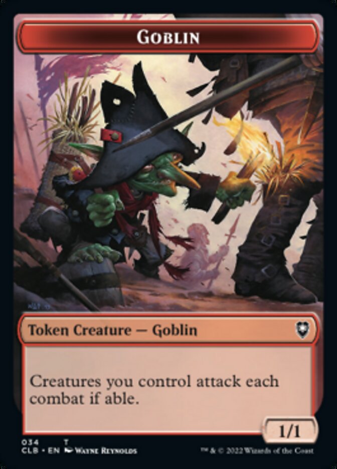 Pirate // Jeton gobelin double face [Commander Legends : Battle for Baldur's Gate Tokens] 