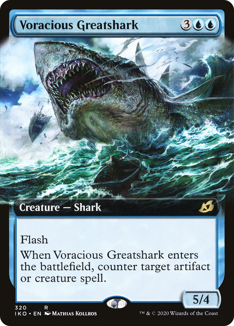 Grand requin vorace (art étendu) [Ikoria : repaire des béhémoths] 