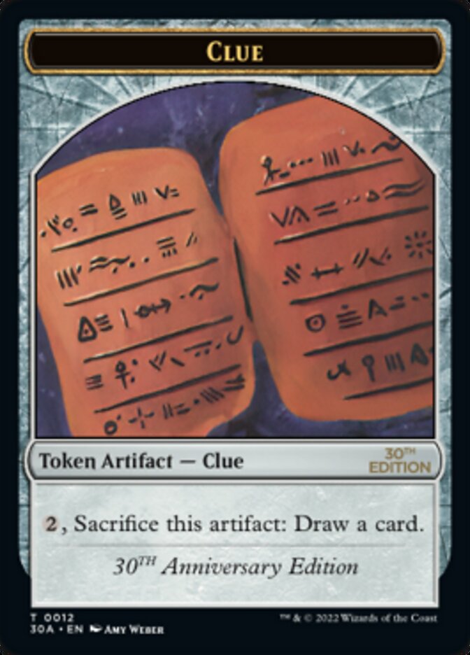Clue (0012) Token (30A-012) - 30th Anniversary Tokens