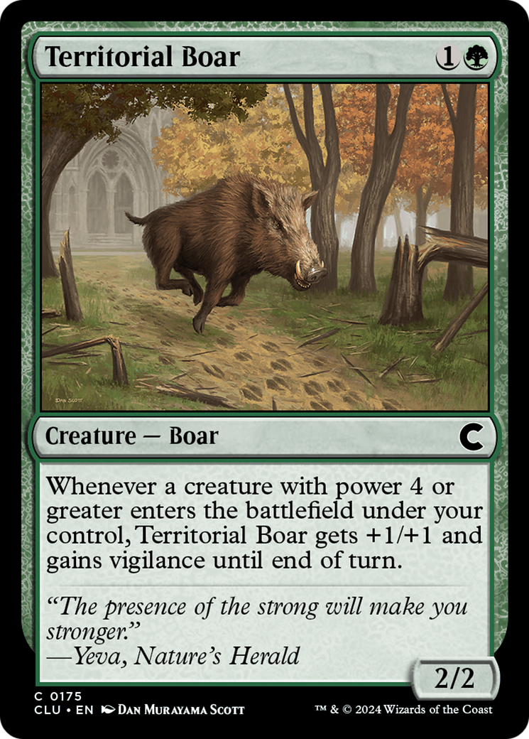 Sanglier territorial [Ravnica: Clue Edition] 