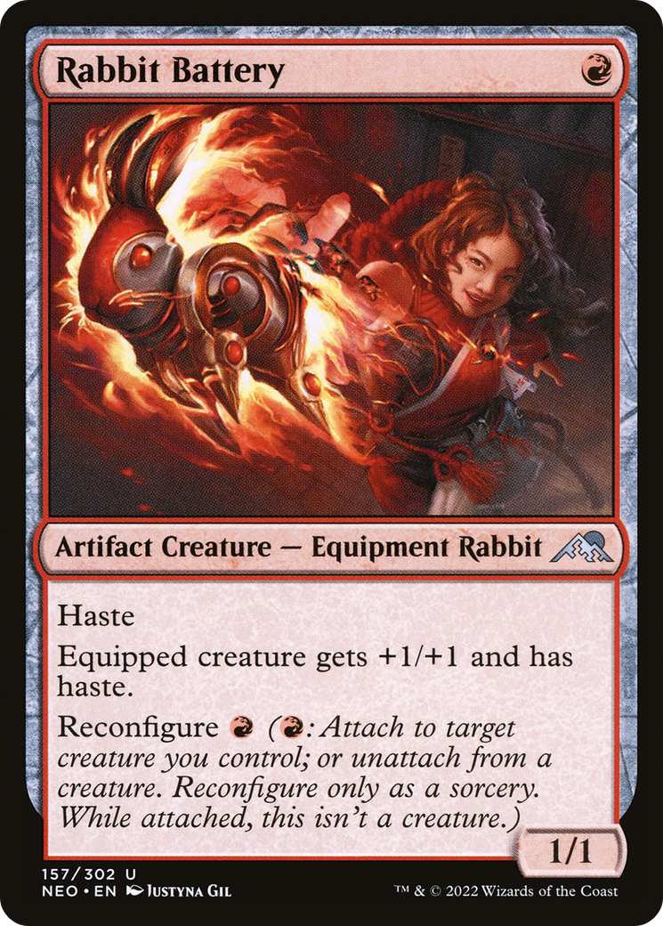 Rabbit Battery (NEO-157) - Kamigawa: Neon Dynasty