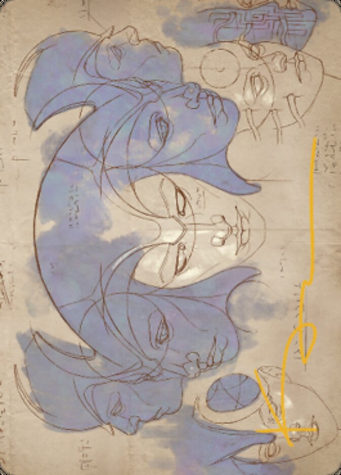 Carte artistique du casque de l'hôte (signature estampillée or) [Série d'art de guerre des frères] 