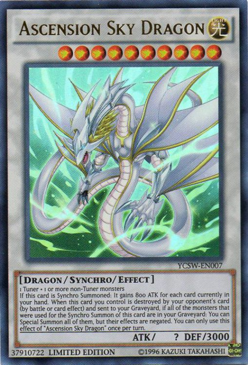 Dragon céleste de l'Ascension [YCSW-EN007] Ultra Rare 