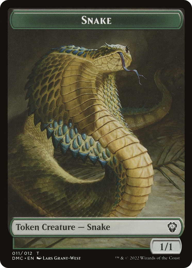 Snake (TDMC-011) - Dominaria United Commander Tokens Foil