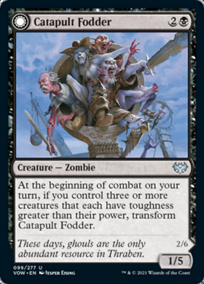 Catapult Fodder (VOW-099) - Innistrad: Crimson Vow: (Double Faced Transform)