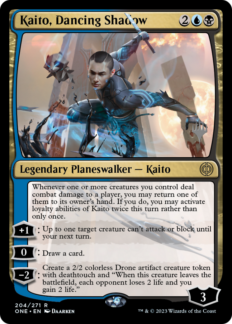 Kaito, Dancing Shadow (Pack promotionnel) [Phyrexia : All Will Be One Promos] 