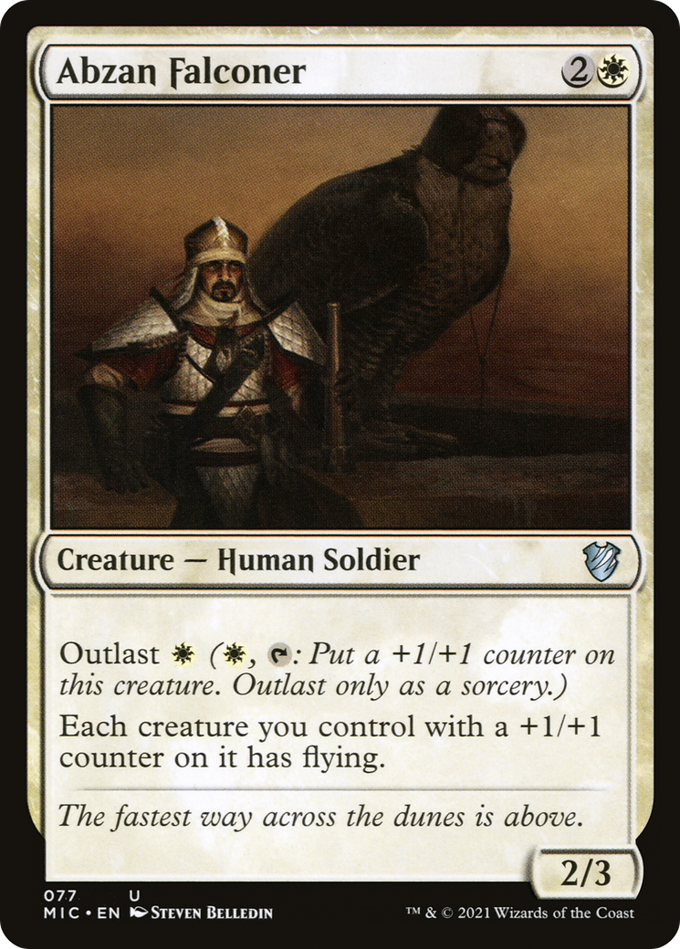 Abzan Falconer [Innistrad : Commandant de la chasse de minuit] 