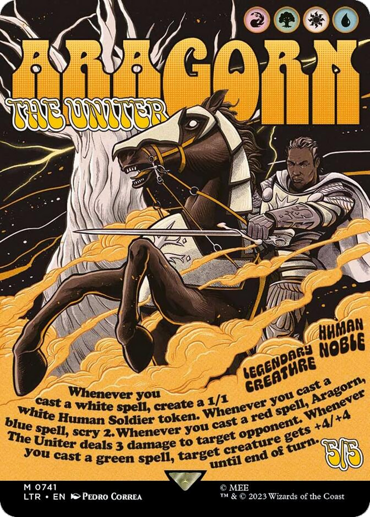Aragorn, l'Uniteur (Affiche sans bordure) [Le Seigneur des Anneaux : Contes de la Terre du Milieu] 
