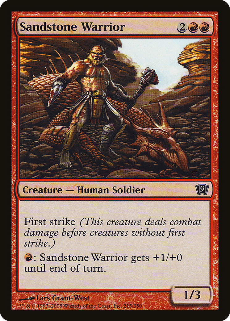 Sandstone Warrior (9ED-215★) - 9th Edition