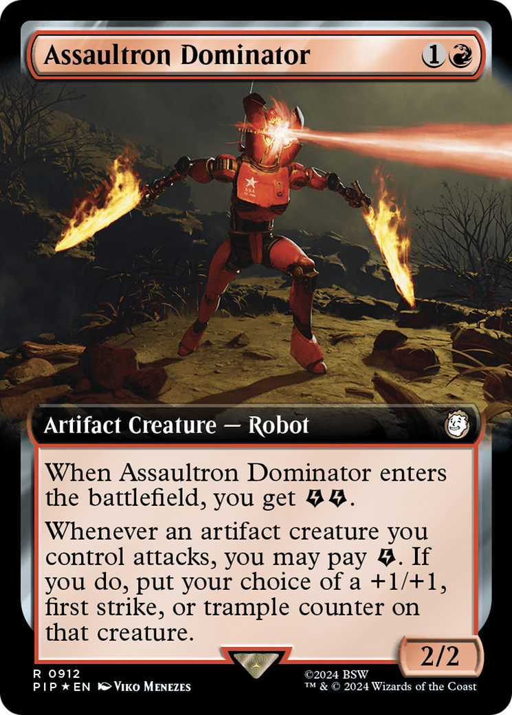 Assaultron Dominator (Art étendu) (Surge Foil) [Fallout] 