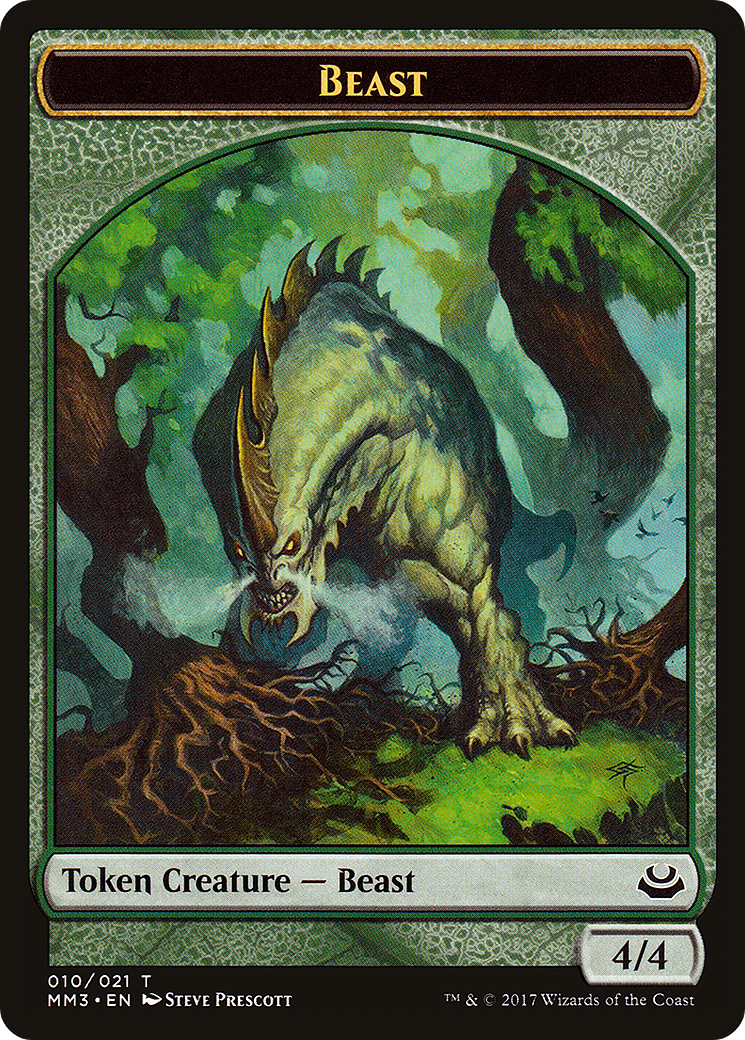 Beast Token (010) (MM3-010) - Modern Masters 2017 Tokens