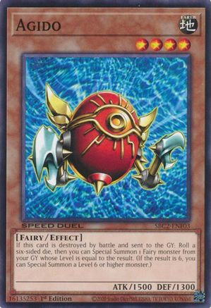 Agido (SBC2-ENF03) - Speed Duel: Battle City Finals 1st Edition