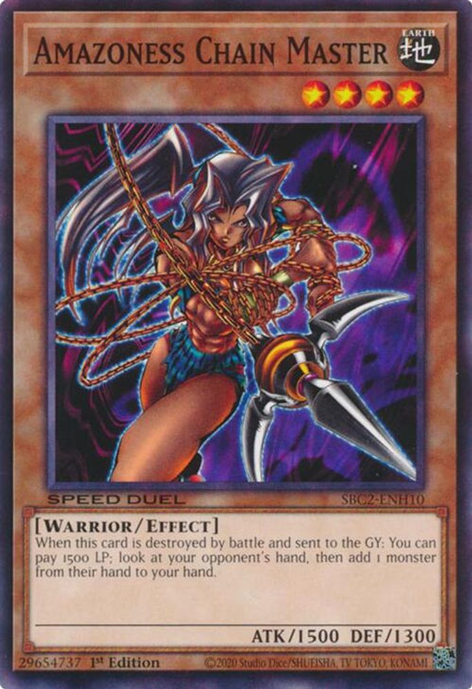 Amazoness Chain Master (SBC2-ENH10) - Common