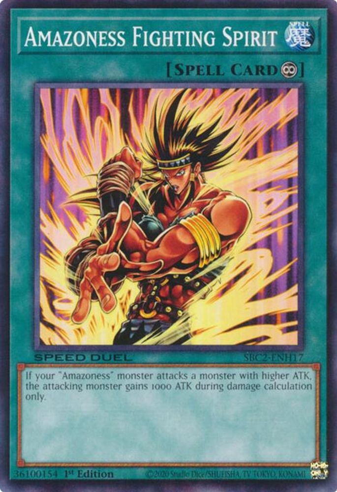 Amazoness Fighting Spirit (SBC2-ENH17) - Common