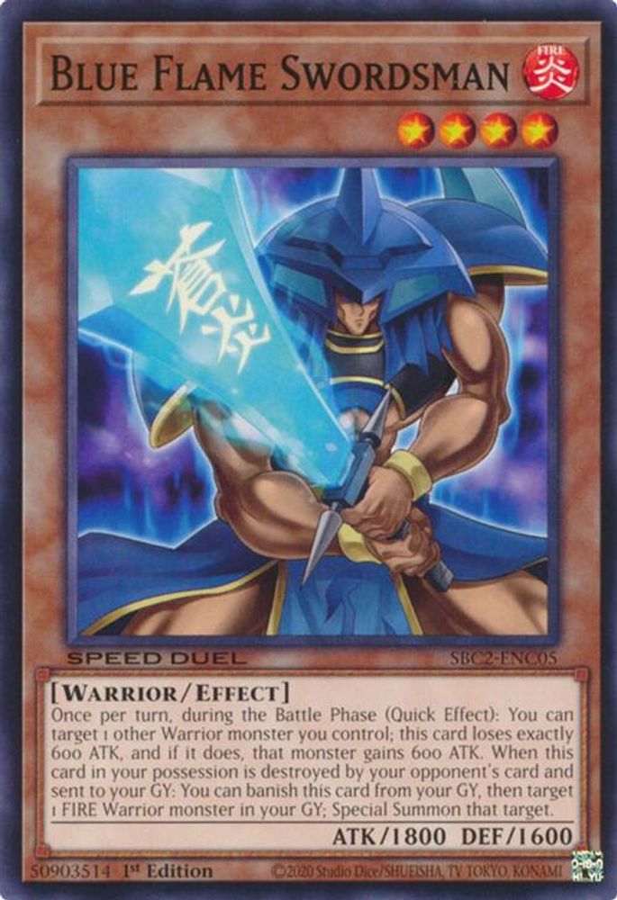 Blue Flame Swordsman (SBC2-ENC05) - Common