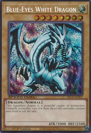 Blue-Eyes White Dragon (PSR) (SBC2-ENB02) - Speed Duel: Battle City Finals 1st Edition