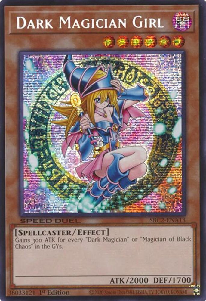 Dark Magician Girl (PSR) (SBC2-ENA13) - Prismatic Secret Rare