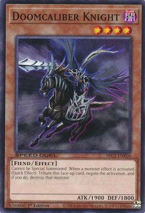 Doomcaliber Knight (SBC2-ENE04) - Speed Duel: Battle City Finals 1st Edition