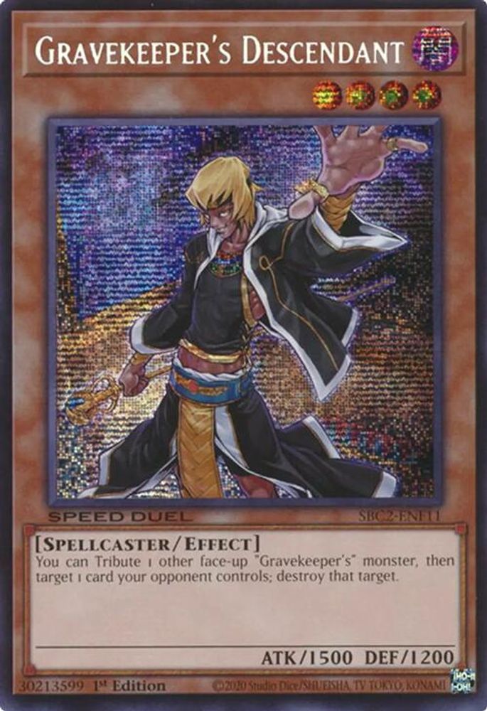 Gravekeeper's Descendant (PSR) (SBC2-ENF11) - Prismatic Secret Rare