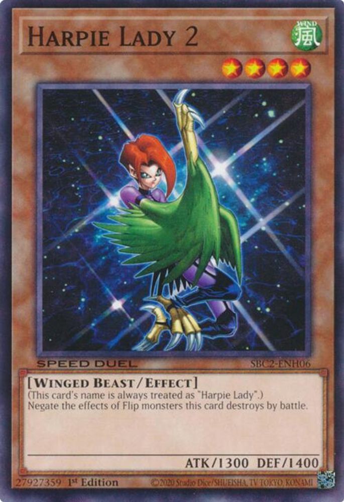 Harpie Lady 2 (SBC2-ENH06) - Common