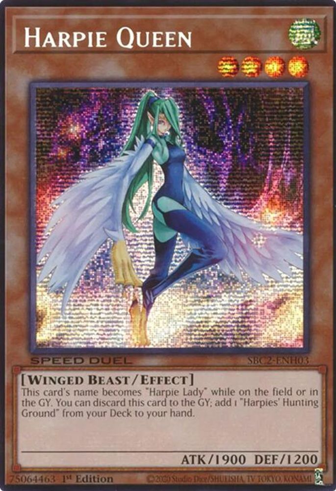 Harpie Queen (PSR) (SBC2-ENH03) - Prismatic Secret Rare