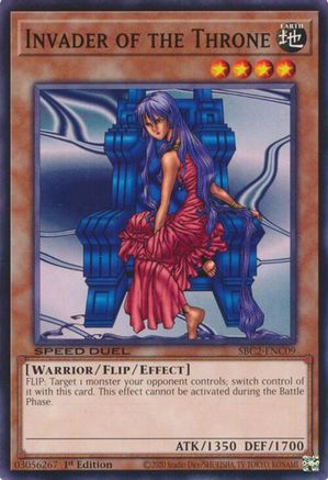 Invader of the Throne (SBC2-ENC09) - Speed Duel: Battle City Finals 1st Edition