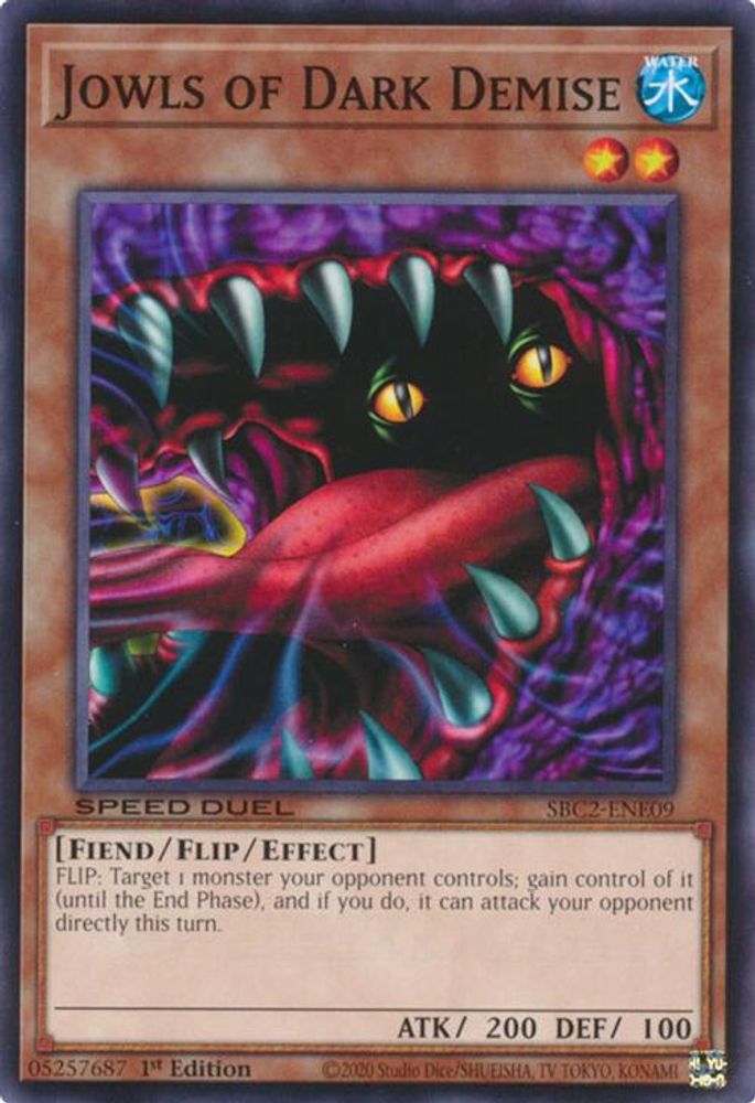 Jowls of Dark Demise (SBC2-ENE09) - Common
