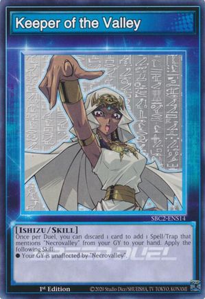 Keeper of the Valley (SBC2-ENS14) - Speed Duel: Battle City Finals 1st Edition